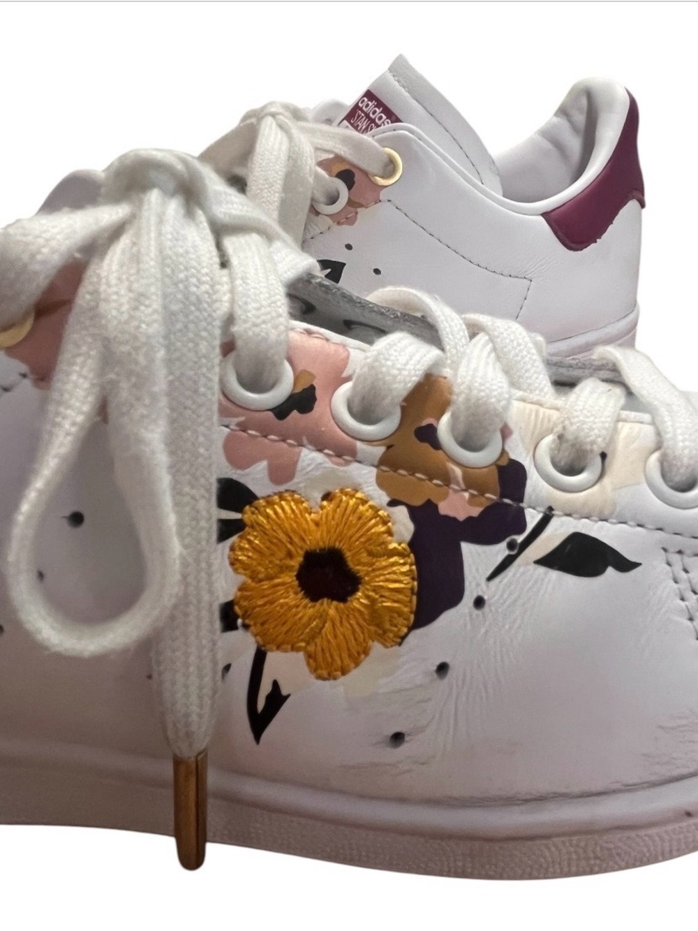 Adidas Stan Smith X Her Studio London “Autumn Floral” Sneakers size 7.5 - Picture 4 of 9
